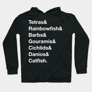 Freshwater Fish Helvetica Hoodie